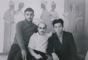 1964г. Самарканд. Каримджон Абдуллаев, Чингиз Ахмаров, Ахмад Шаймурадов.