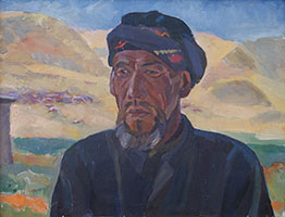 Исмаилов А.И. Портрет Имамкулова Бората  60Х80  х.м.  1980г.