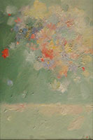 "Осенние хризантемы"2006г. .м. 70Х48. Самарканд