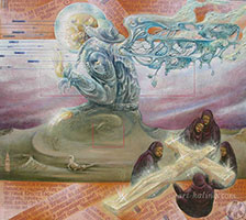 Жмайло Александр "Знамение железного" ангела холст / масло (90см х 80 см) Год создания: 1995